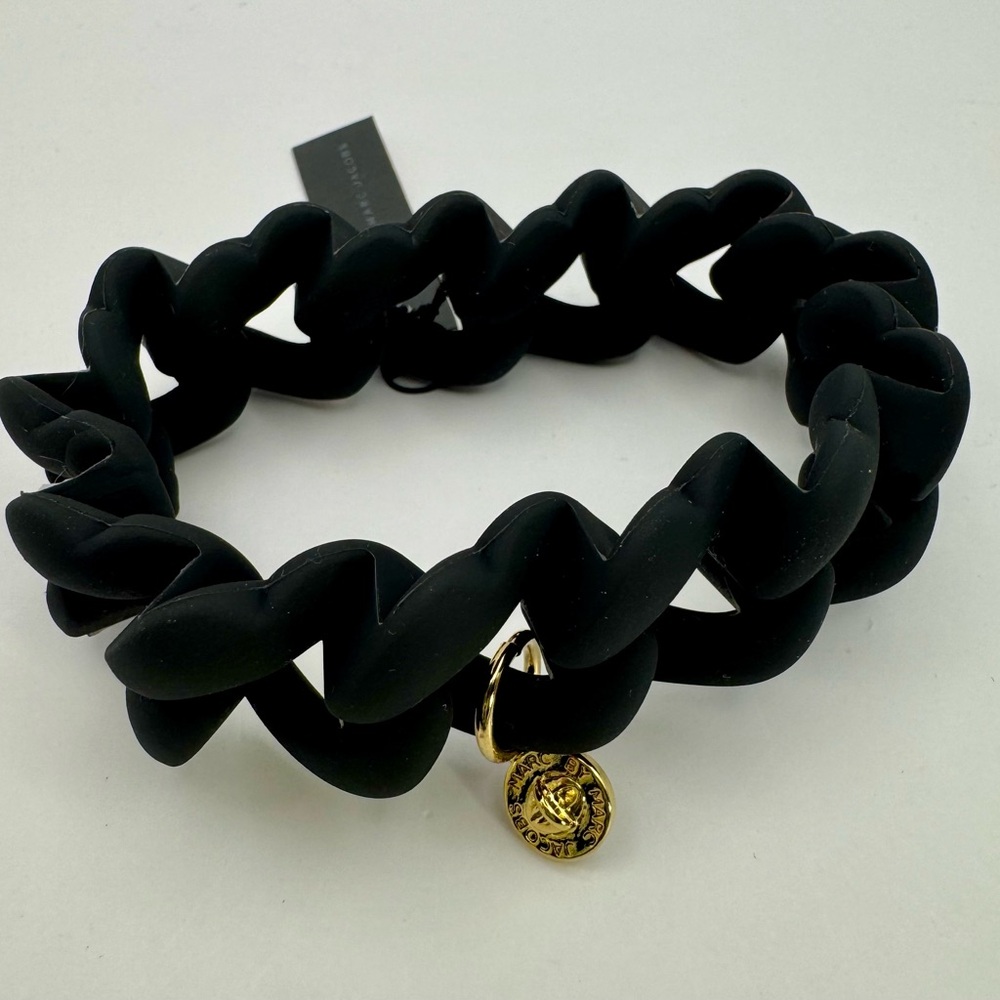 Marc Jacobs Black Silicone Bracelet